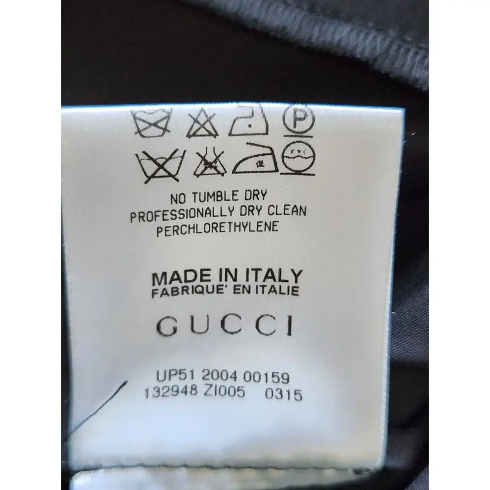 Gucci Black Satin High Waist Flare Trumpet Skirt IT 40 Bodycon Made Italy - Picture 6 of 9